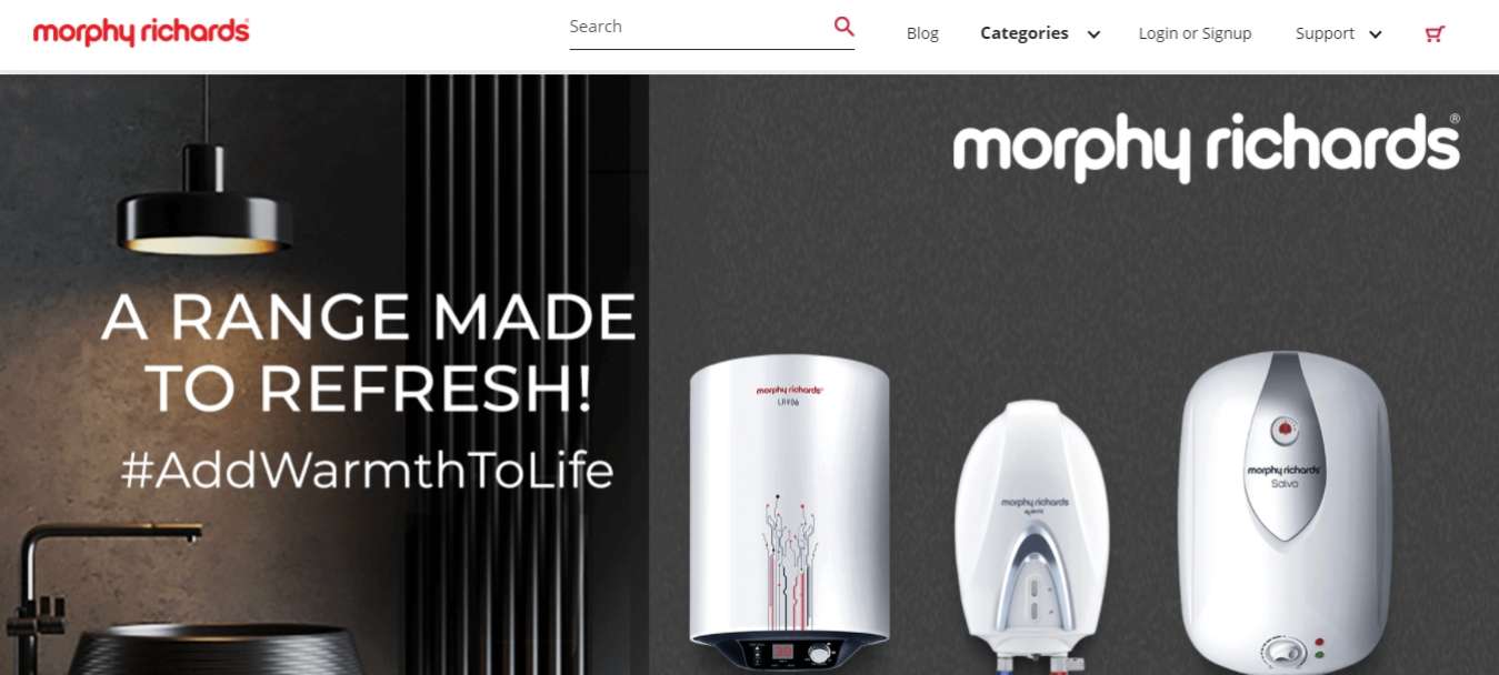 Morphy Richards Homepage